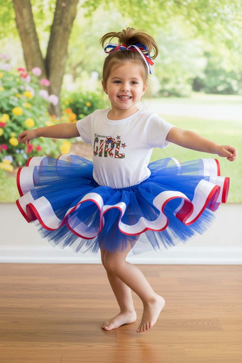 American Girl 4th of July Tutu Outfit
