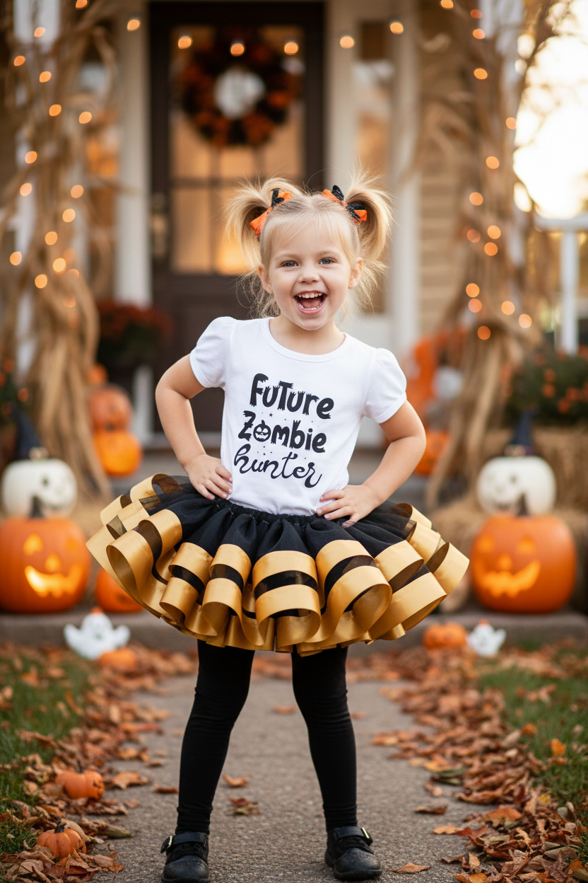Zombie Hunter Halloween Tutu Outfit
