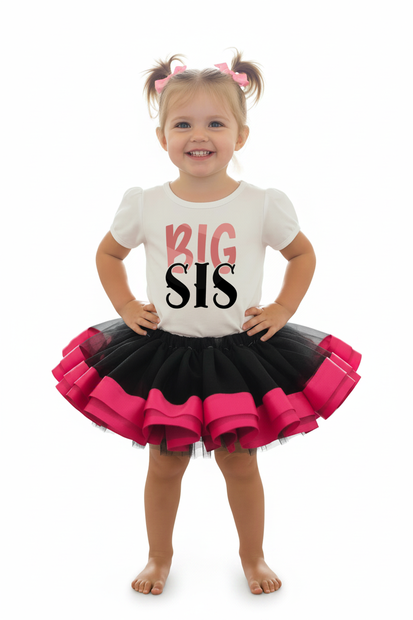 Big Sis Announcement Tutu Outfit