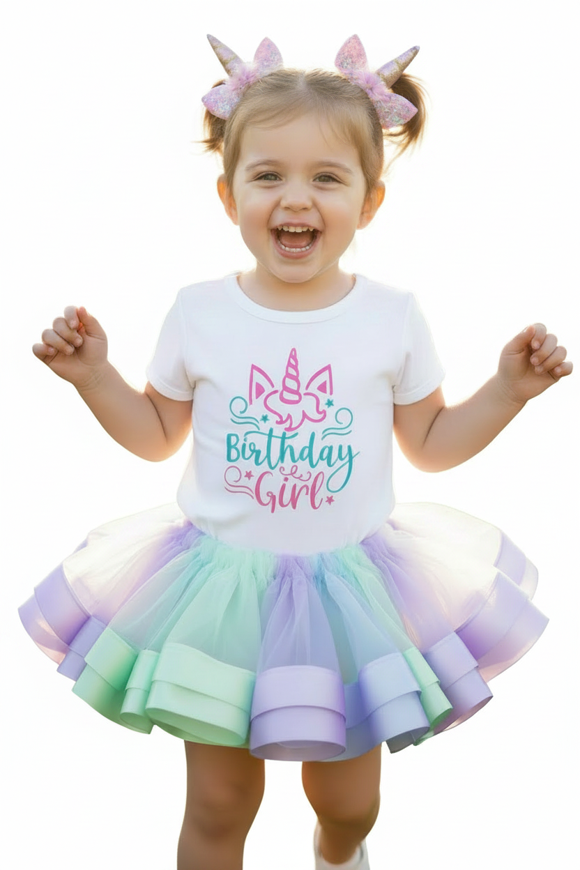 Unicorn Birthday Pastel Tutu Outfit